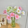 Double Petal Fake Flowers Tulip Single Stem Wedding Bouquet Flowers  Indoor Decoration