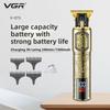 Aparador de Cabelo Elétrico Profissional para Homens Barba Cortador de Cabelo Máquina de Cortar Cabelo de Barbeiro Recarregável Carcaça de Metal com Display Digital LED V-073