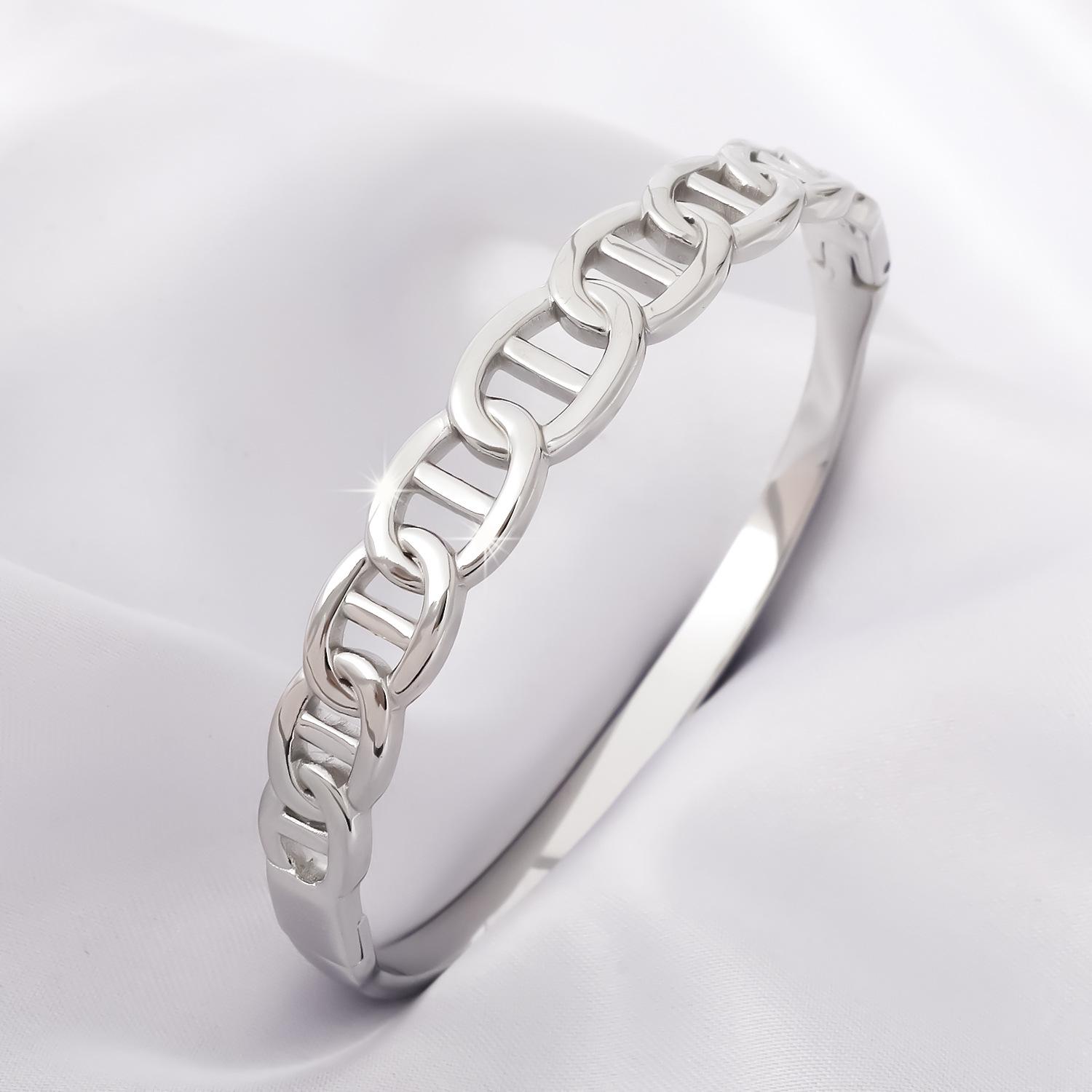 Модный Европейский Хит Продаж Японский Корейский Стиль Свиной Нос Нержавеющая Сталь Женский Браслет