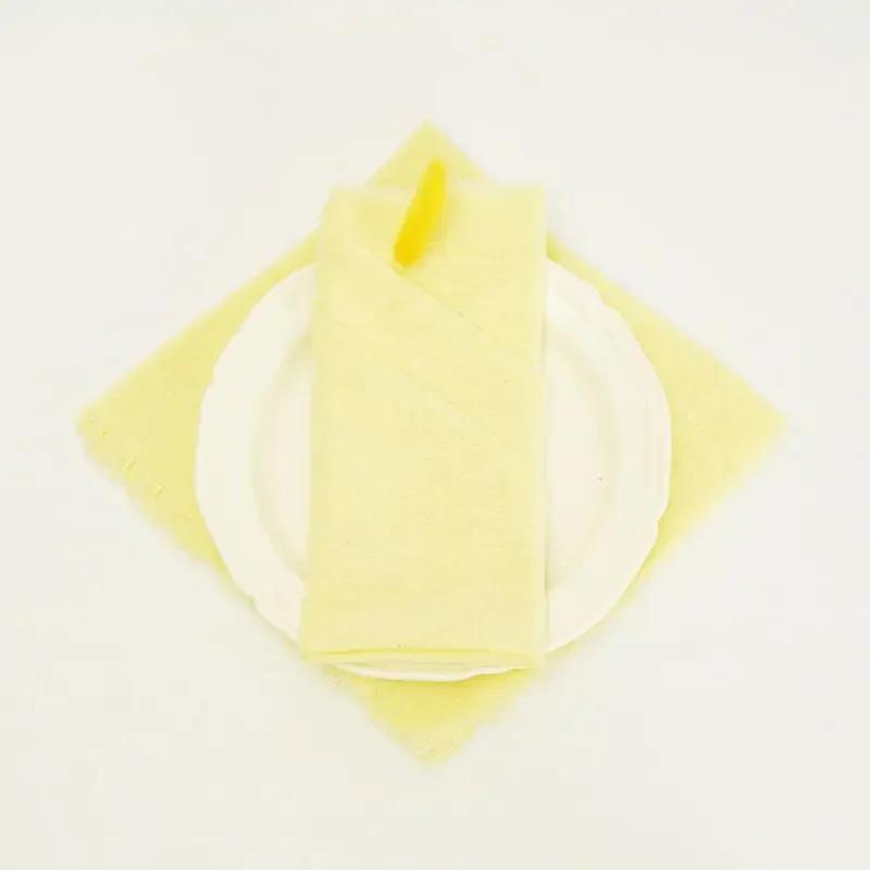 

Салфетки из марли 20 шт. 40X40 см бежевые салфетки ручной работы из хлопчатобумажной ткани для деревенских свадеб, вечеринок, дней рождения, ужинов, украшений