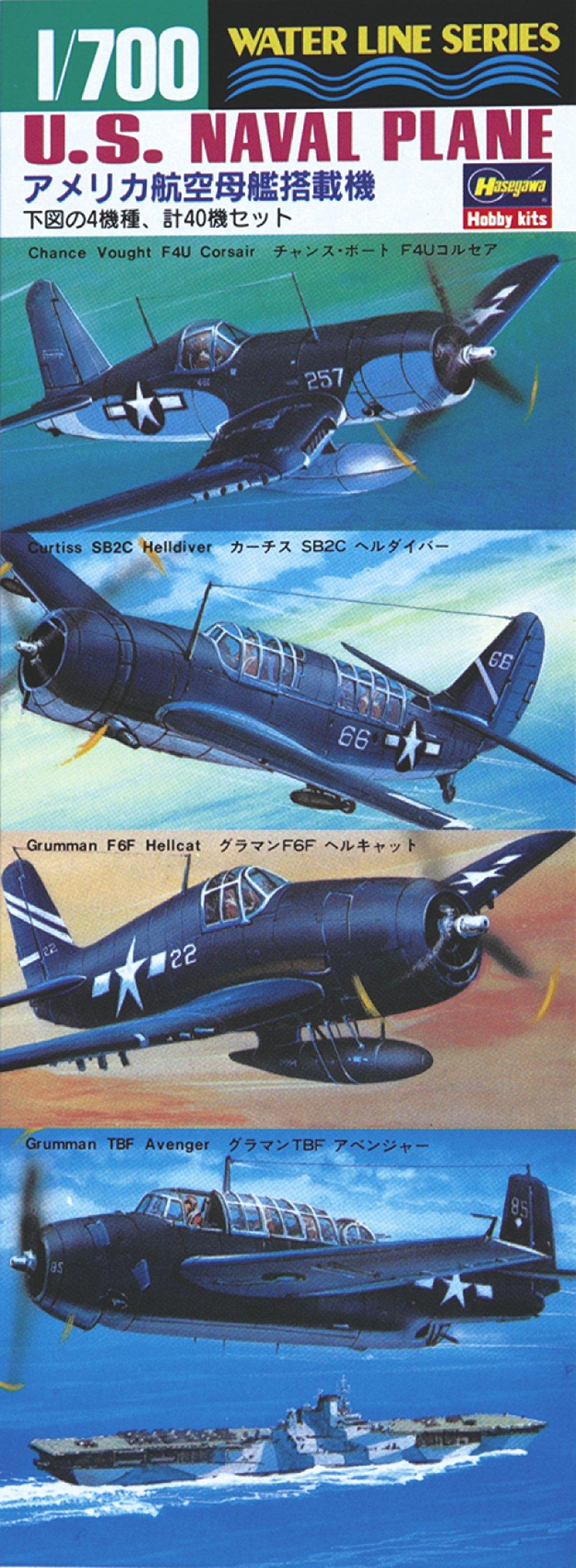 

Hasegawa Waterline Series US Navy American Carrier Aircraft Set Plastic Model Kit 514 1/700