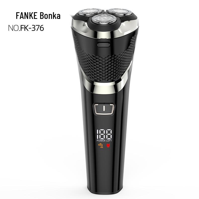 Fanke Men's Three-Blade Electric Rotary Shaver, Fully Washable