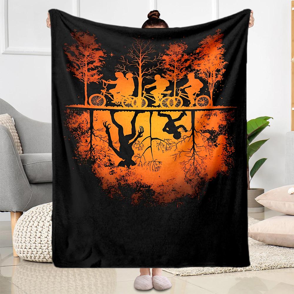 Stranger Things Mashup Suitable Blanket for Offices, Travel, Living Rooms Also a Good Gift for Friends and Family Suitable for All Seasons.