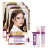 L'Oréal Paris Excellence Duo Cream Hair Dye, No. 4 Brown, 3 Pcs.
