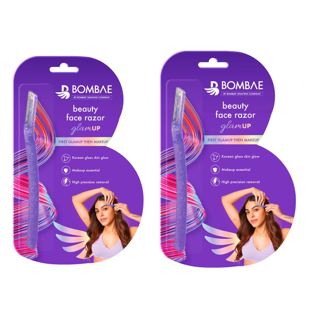 

Bombae Glamup Beauty Razor Reusable & Painless Facial Razor (38 g) Pack Of 2 JL167215244634