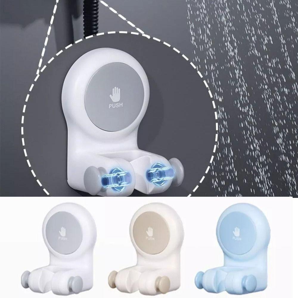 

Wall Mounted Shower Head Hole-free Shower Seat New Suction Cup Shower Head Holder Household сірий