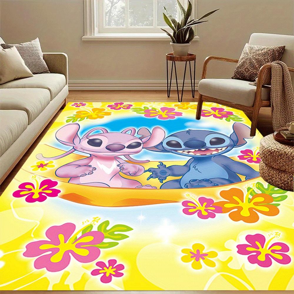 1pc Lilo-and-Stitch-(31)_01 Carpet Area Rug, Bedroom, and Playroom Durable, Stain-Resistant, and Easy To Clean, Living Room