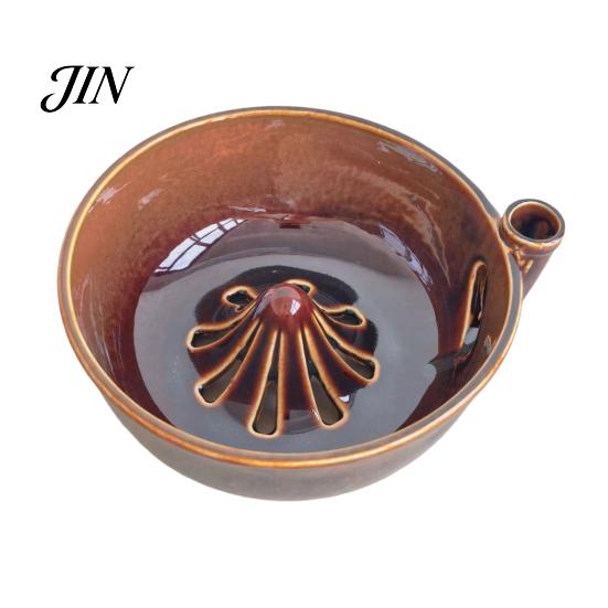 Berry Cleaning Bowl Self Rinsing Wash Bowl, with Hollow Drain Holes, Swirl-Flow Kitchen Draining Washing Ceramic Fruit Rinse for Counter