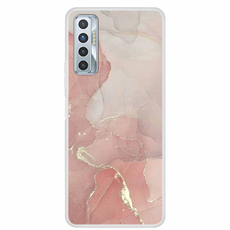 For Tecno Camon 17P Case Luxury Silicone TPU Soft Cover Phone Case For Tecno Camon 17 CG7 CG6 Coque Shockproof Marble Funda Capa