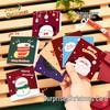 Foldable Cute Cartoon Christmas Greeting Card: Student Blessings & Thank You Note