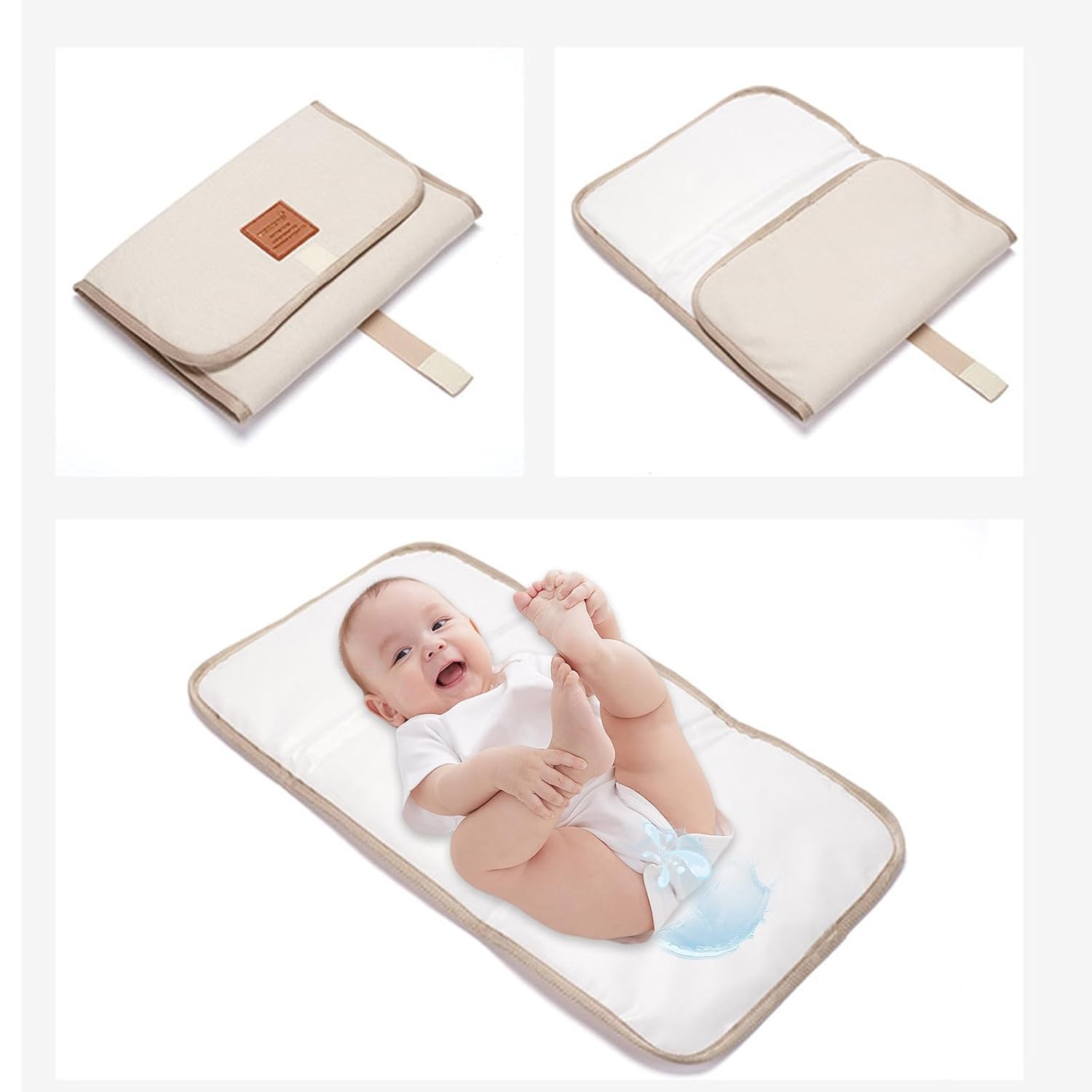 Портативный пеленальный коврик Складной детский пеленальный коврик Водонепроницаемый коврик для смены подгузников Дорожная простынь для смены подгузников