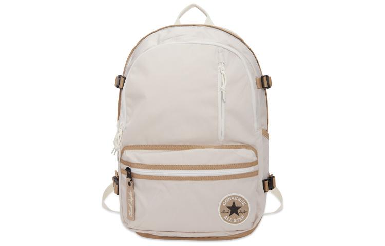 Converse Straight Edge Polyester Backpack Regular Unisex Khaki/Milk White 10023003-A02