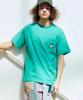 [go slow caravan] 341912 USA/C Various Embroidery PKT TEE Green M