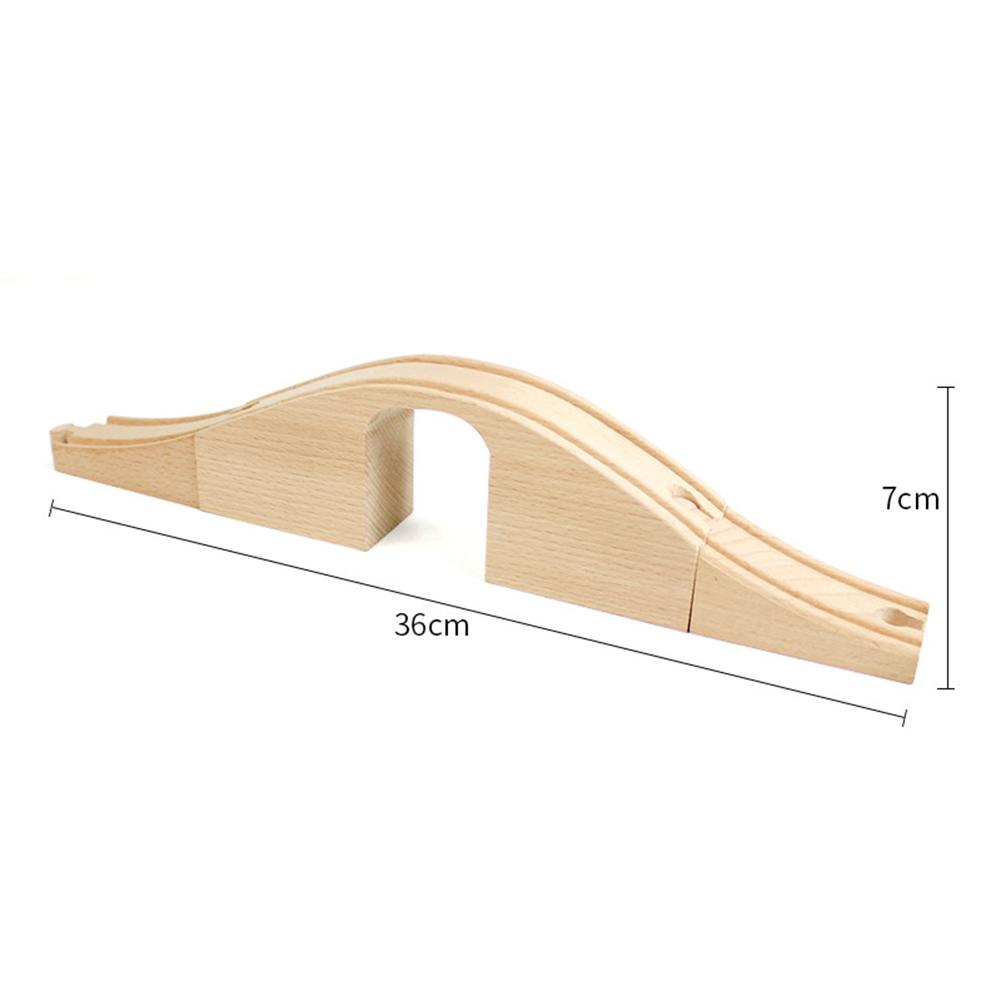 DIY Wooden Track Tools Bridge Train Track Accessories Suitable for Kids Educational Toys