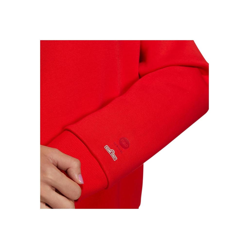 Adidas Neo Sesame Street Co-Branded Cartoon Print Crew Neck Sweatshirt Women Tops Red HD7277