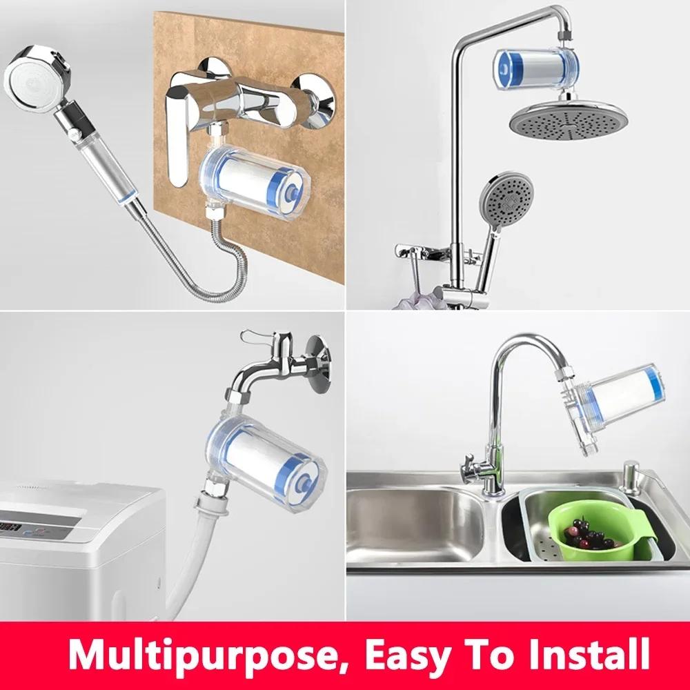 Univerzální filtr PP bavlna sprchový koupelový rozprašovač sítko kohoutek úprava vody chlór kuchyňské koupelnové armatury