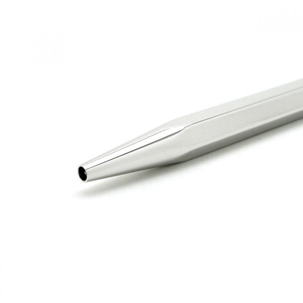 Caran D Ache ecriDor Ballpoint Pen Silver Chevron