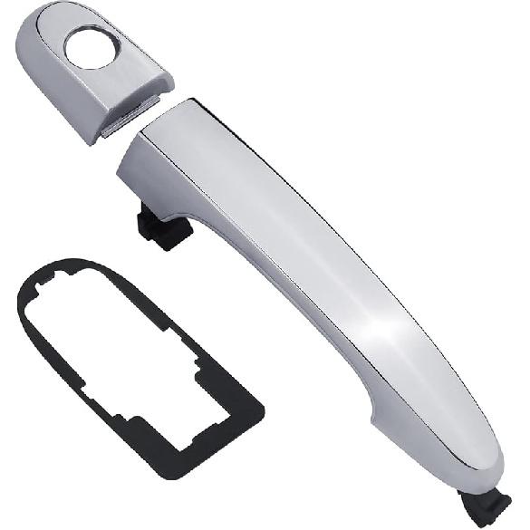 APPERFiT Exterior Door Handle Chrome W/Gasket Pad Compatible With Kia Sorento 2011 2012 2013 2014 2015 Rear Door Left Driver Side Panel Replaces