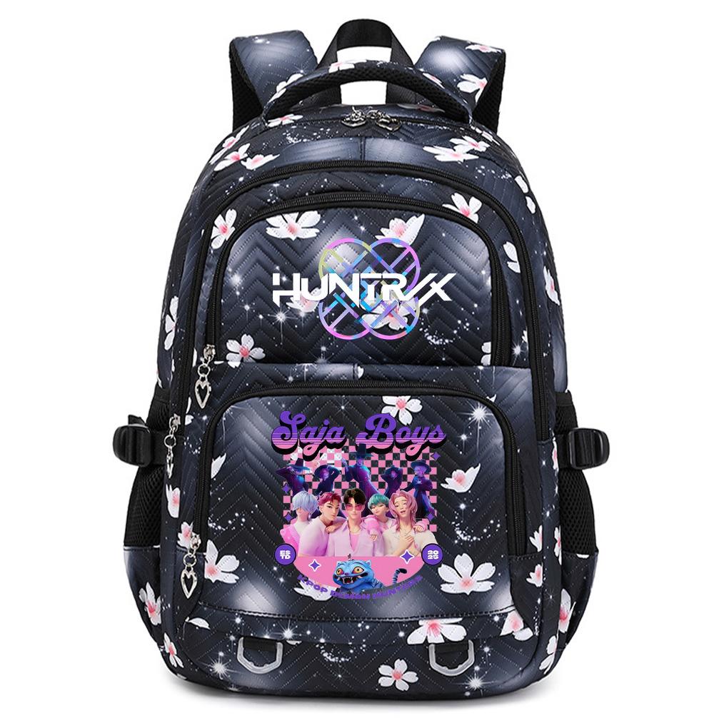 Cartoon K-Pop Printed Backpack Student Teenager Bookbag for Boy Girl Schoolbag Kid Gift Women Large Capacity Waterproof Travel Bag Mochila