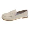 Single shoes women's flat bottom 2025 new one-pedal soft-soled lazy beanie shoes small fragrant flat heel shallow mouth ladyshoes