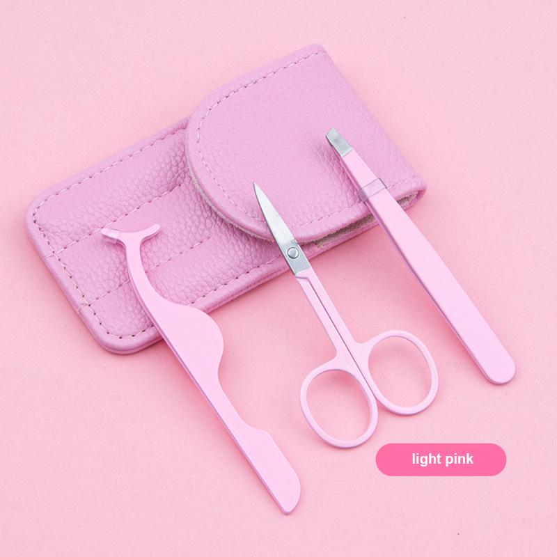 3Pcs Eyebrow Hair Removal Tweezers Stainless Steel Eyelash Clip Professional Lash Tweezer Set Eyebrow Forceps Tip Makeup Tools