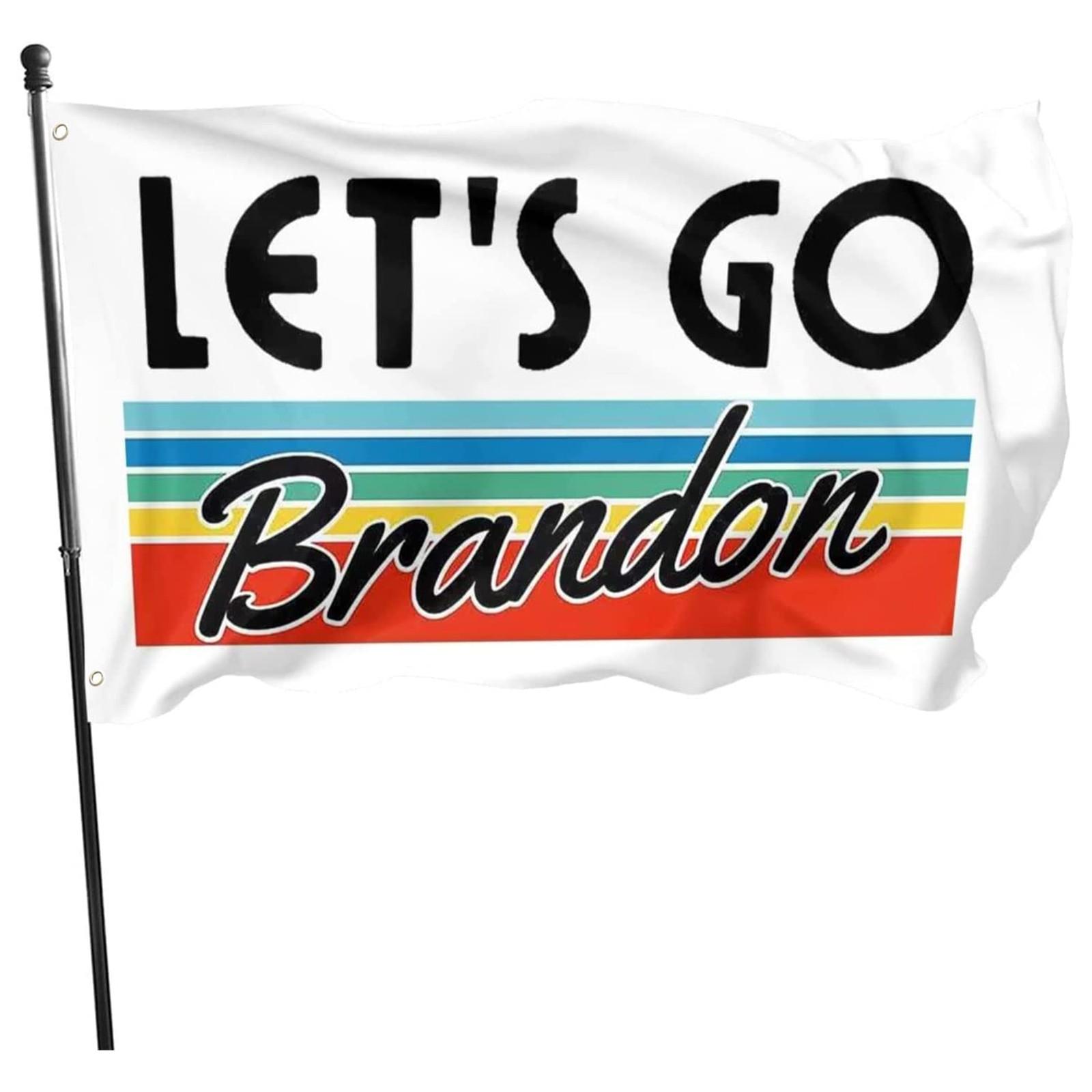 

LET S BRANDON Flag 90*150cm Outdoor Banner Interior Decoration