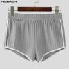 INCERUN Women Men Elastic Waist Stitching Homewear Mini Shorts Pants Pajamas