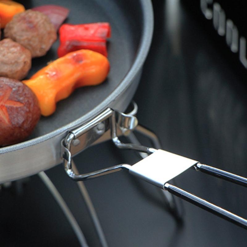 Portable Frying Pans with Storage Bag Nonstick Skillets Light Weight Grill Pans Outdoor Cookware for Camping Travel