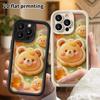 Phone Case: 2D Flat Design, Fits iPhone 18 17 16 15 14 13 Pro, Honey Bear Cookie, Perfect Christmas and Halloween Holiday Gift