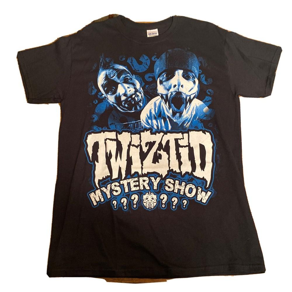 Винтажная футболка Twiztid Mystery Show Хлопковая унисекс футболка Все размеры S-4XL Унисекс футболка S