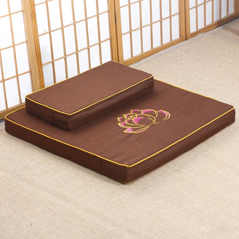 Thickened Meditation & Prostration Zafu Cushion: Removable, Washable Kneeling Mat