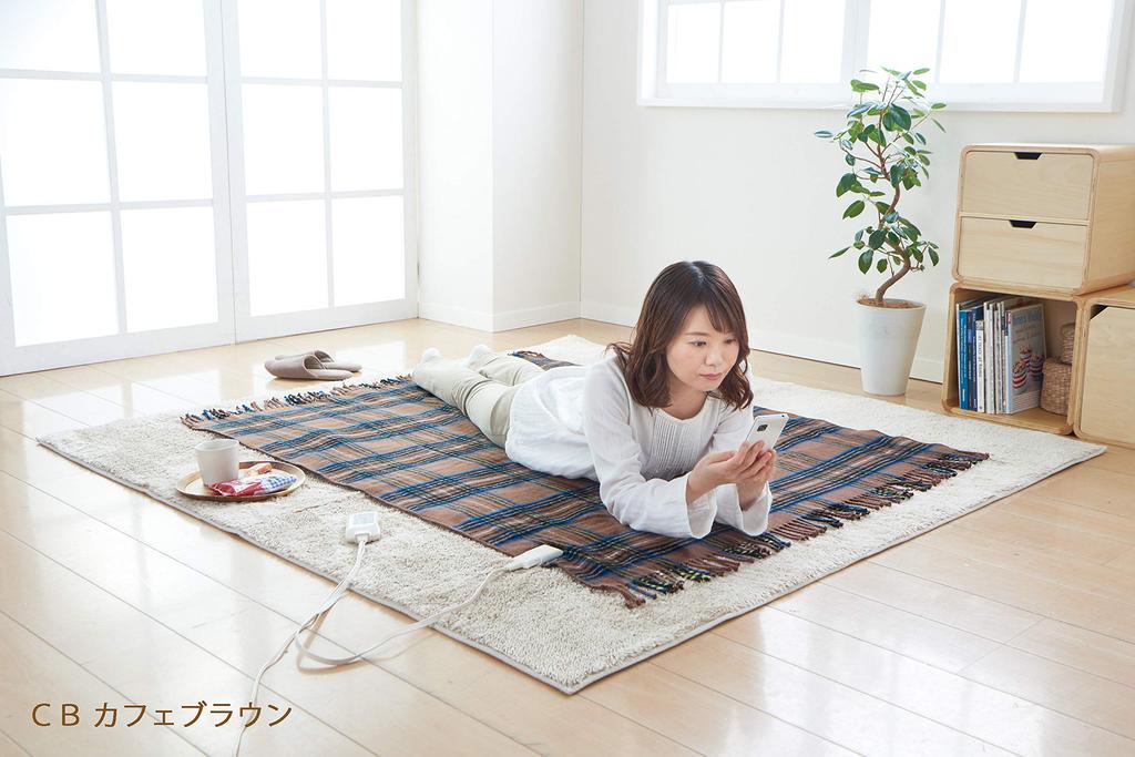 Sugibo Exclusive Washable Electric Wide 160 x 120 Made in Moss Green (Sugibo) [Online Model] Throw, Size, cm, Japan, SB20HW01(MG),