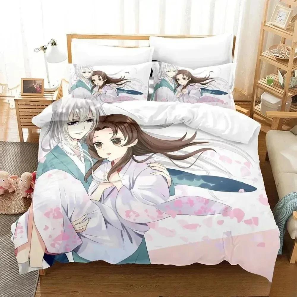Fashion 3D Printing Anime Kamisama Kiss Tomoe Bedding Set Boys Girls Twin Queen King Size Duvet Cover Pillowcase Bed Boys Adult
