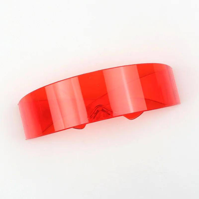 Новые киберпанк очки смешные футуристические облегающие костюмные солнцезащитные очки маска новинка очки товары для вечеринок украшение