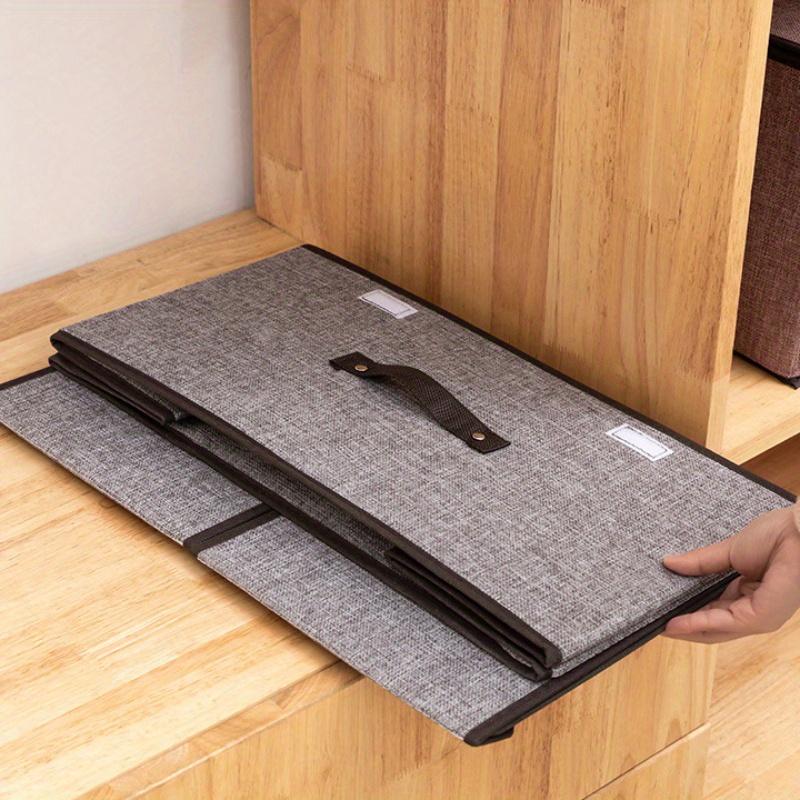 2 Stück zusammenklappbare Aufbewahrungsboxen, stapelbare Aufbewahrungsboxen, Aufbewahrungsbox-Organizer, Aufbewahrungsboxen mit Griffen, Schrank-Organizer und Aufbewahrungskörbe