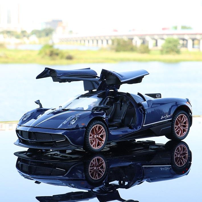 Pagani Huayra Dinastia Supercar Simulation Druckguss- und Spielzeugfahrzeuge Geräusche und Licht Rückziehauto 1:32 Legierungskollektionsmodell