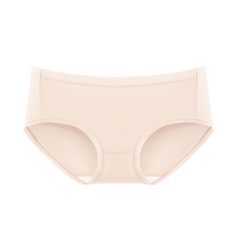Seamless Women's Mid-Rise Modal Underwear with 7A Mulberry Silk and Antibacterial Crotch