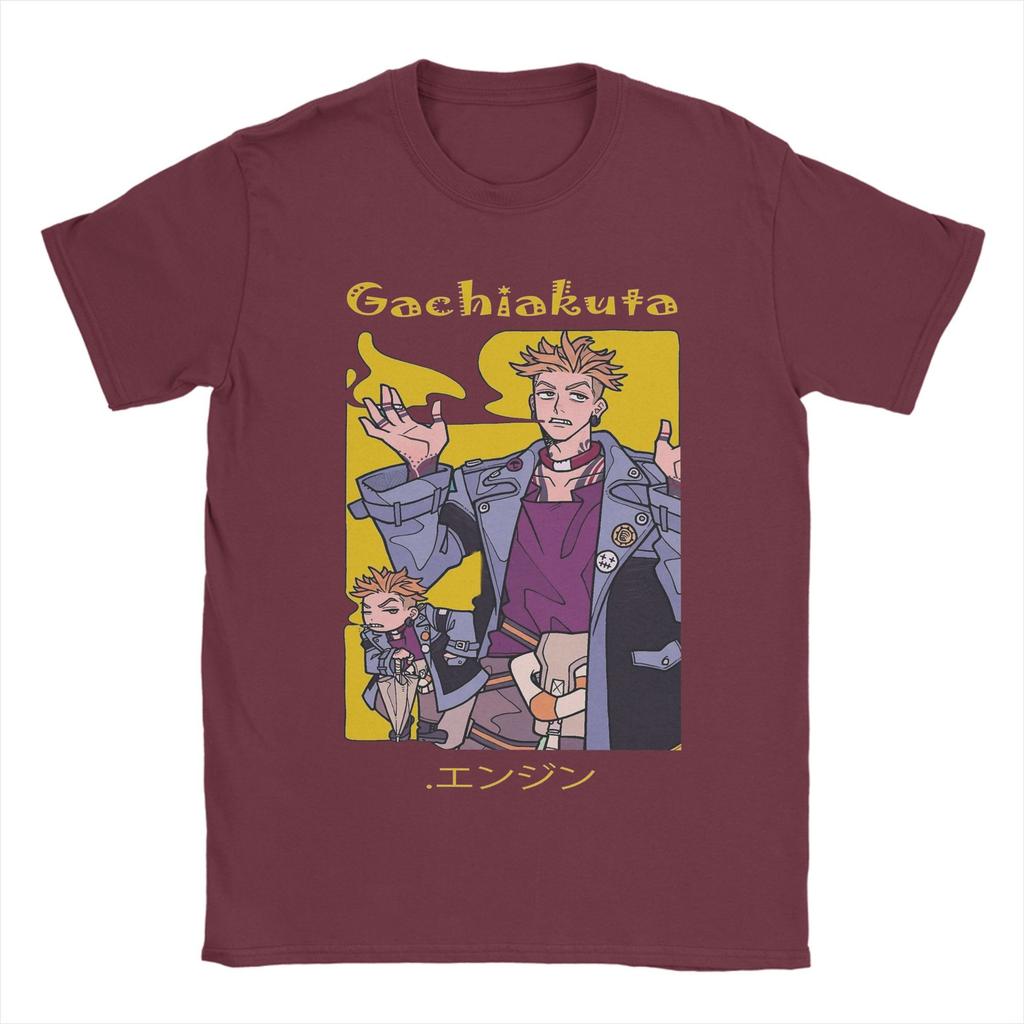 Enjin Gachiakuta Anime Men's T Shirt  Novelty Tees Short Sleeve O Neck T-Shirts 100% Cotton Summer Clothes