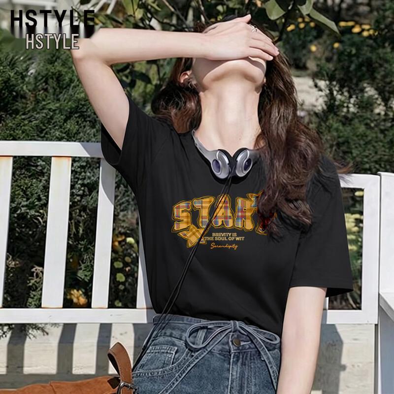 Handu Yishe Women s Pure Cotton Loose Short-Sleeve T-Shirt M