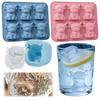 Silicone 3D Highland Cow Ice Cube Tray Soft Elasticity Highland Cattle Casting Moulds for Chocolate Candy Jelly Homemade Treats