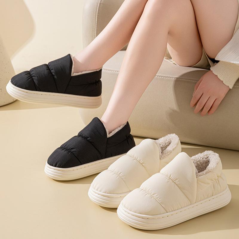 Shoes Women Indoor Outside Winter Home Warm Fluffy Anti Skid Boots Fur Shoe Men Outdoors Sneakers