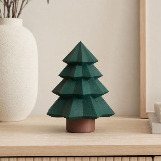 Yousheng Christmas Tree Ornament, One-Piece Molding Piggy Bank with Hidden Money Storage Function, Decorative Holiday Desktop Decoration