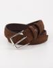 IKALOOK Italy Cowhide Solid Suede Belt Abe102