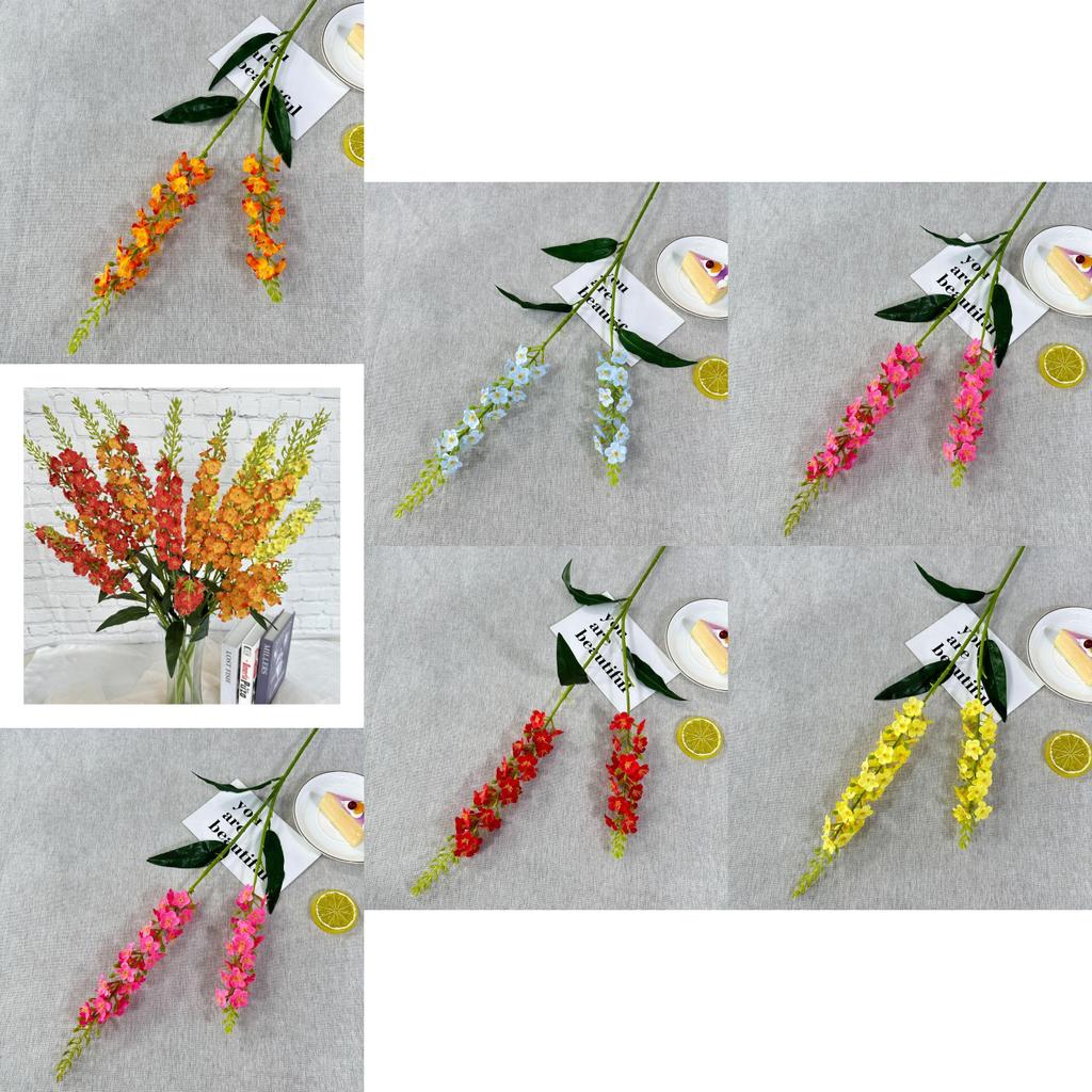 Silk Delphinium Flower Bouquet For Home Decor Photography Prop Wedding Party Gift