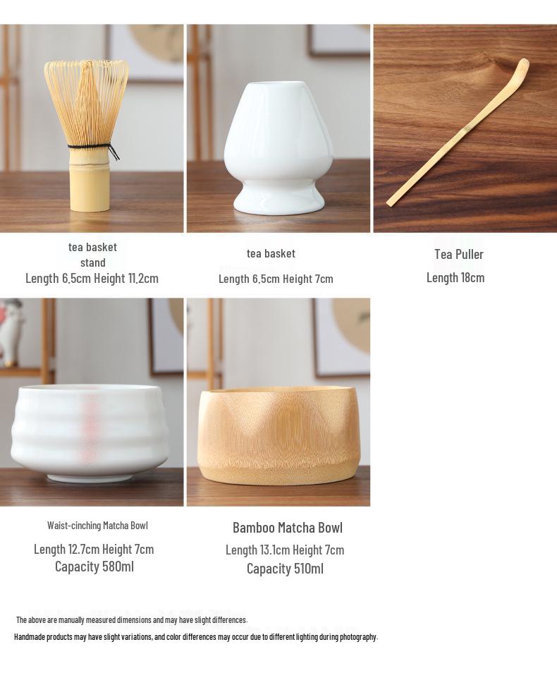 Matcha Tool Set: Chasen Stand & Tea Whisk with White Hon-date, Inspired by Song Dynasty, in Japanese Gift Box