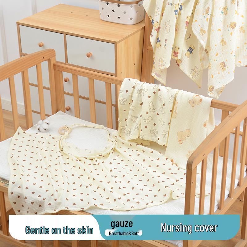 Breathable Cotton Nursing Cover - Anti-Exposure Modesty Cloth Set for Breastfeeding Moms