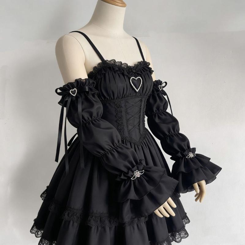 Elegant Lace Trimmed Chiffon Arm Sleeves With Ruffled Detail Photoshoot Costume Sleeves For Cosplay And Anime Fashion