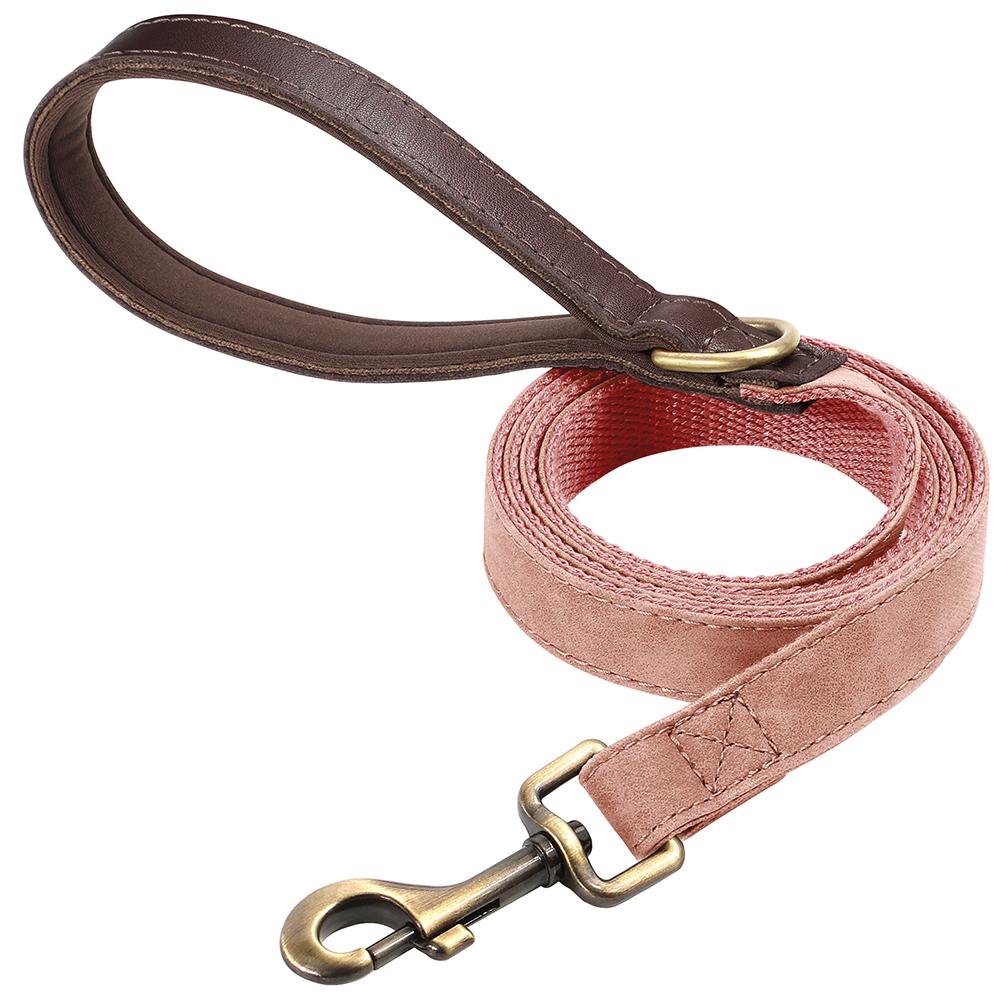 PU Leather Dog Leash 4.5ft Dog Leash Durable Pet Walking Lead Rope With Soft Touch Handle Strong For Small Medium Large Dogs Pug