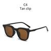 2 IN 1 Magnetic Clip-on Polarized Sunglasses Driving Night Vision Myopia Glasses Irregular Frames Trendy Fashionable