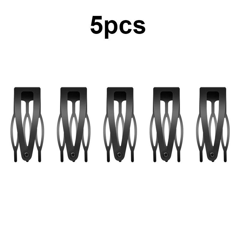 BEPAN Double Grip Hair Clips Metal Snap Hair Clips For Women 5/10pcs Black Snap Hair Clips Barrettes Women Styling Combs Accessories